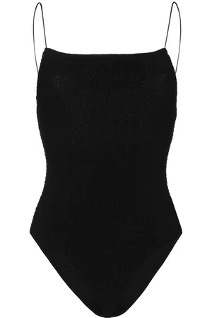 Totême Smocked-details swimsuit