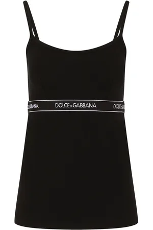 Dolce & Gabbana Damen Unterhemden & Unterziehshirts - Logo tape camisole top