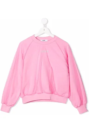 Msgm Sweatshirt mit Tüll-Overlay