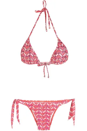 AMIR SLAMA Bikini mit Zickzackmuster