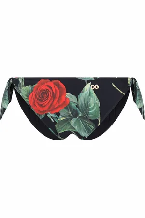 Dolce & Gabbana Bikinihöschen mit Rosen-Print