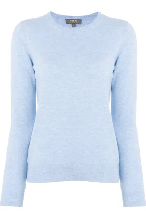 N.PEAL Kaschmirpullover mit Rundhalsausschnitt