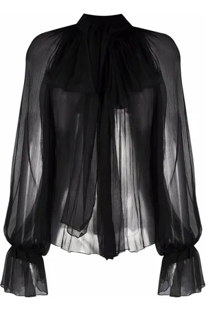 Atu Body Couture Seidenbluse mit Schleifendetail