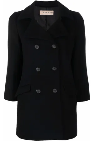 BLANCA Damen Crop Jacken - Crop-sleeve double-breasted coat