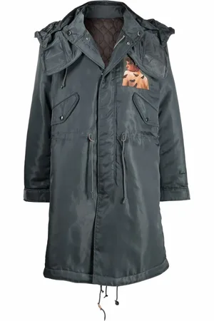 UNDERCOVER Kapuzenparka mit Malerei-Print