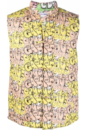 Comme des Garçons X Kaws Weste mit Logo-Print