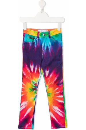 Philipp Plein Skinny-Jeans mit Batikmuster