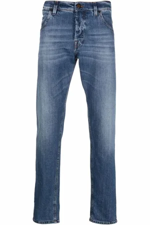 PT Torino Ausgeblichene Straight-Leg-Jeans