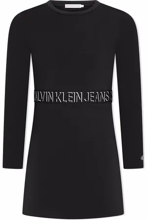 Calvin Klein Langärmeliges Kleid mit Logo-Print