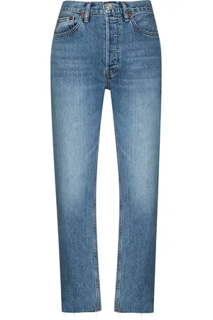 RE/DONE Cropped-Jeans mit hohem Bund