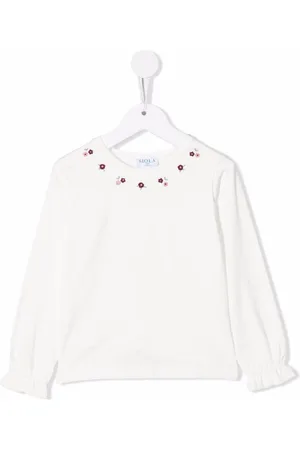 SIOLA Langarmshirt mit Blumenstickerei