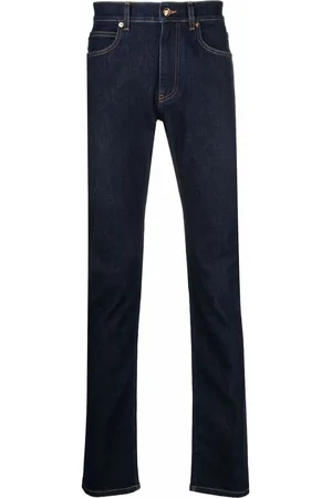 VERSACE Mid-rise slim-fit jeans