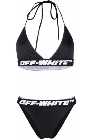 OFF-WHITE Damen Brazilian Bikinis - Logo-band bikini set