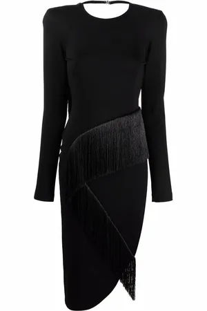 The Attico Midikleid mit langen Ärmeln