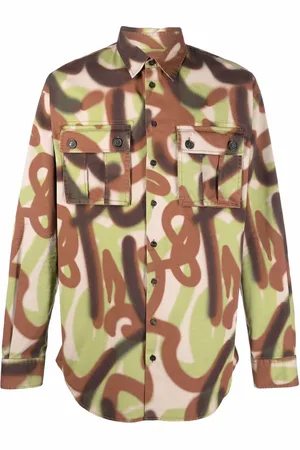 Dsquared2 Hemd mit abstraktem Print