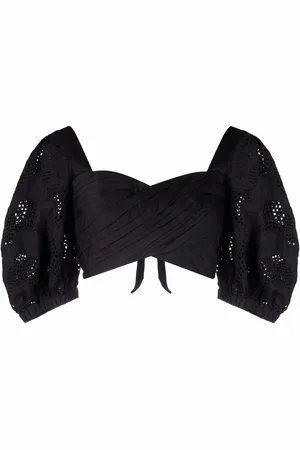 Self-Portrait Cropped-Top mit Spitze