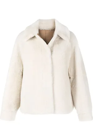 GOEN.J Shearling-Jacke mit Fledermausärmeln