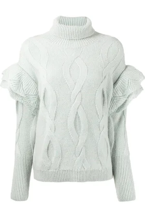 Onefifteen Pullover mit Zopfmuster