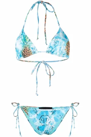 Philipp Plein Bikini mit Ananas-Print