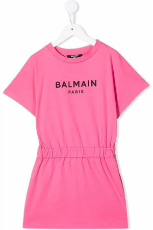 Balmain Kleid mit Logo-Print