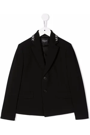 VERSACE Blazer mit Intarsien-Kragen