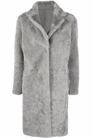 LISKA Einreihiger Shearling-Mantel
