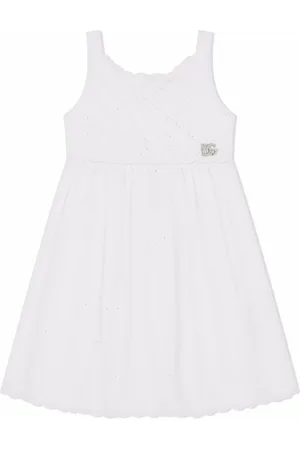 Dolce & Gabbana Logo-plaque cotton sundress
