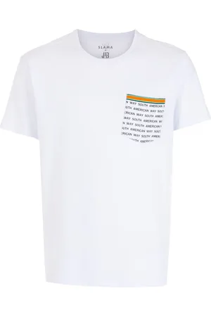 AMIR SLAMA T-Shirt mit Slogan-Print