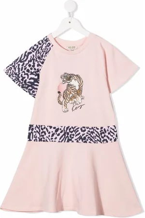 Kenzo Fleecekleid mit Animal-Print