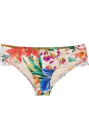 ZIMMERMANN Bikinihöschen mit Tropicana-Print