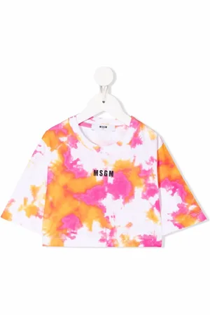 Msgm T-Shirt mit Batikmuster