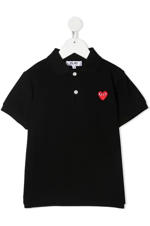 Comme des Garçons Poloshirt mit Herz-Patch