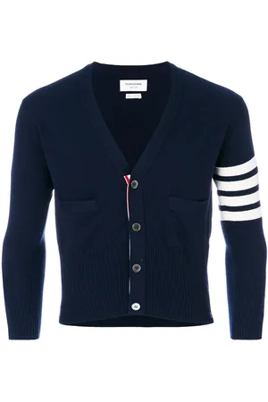 Thom Browne Kaschmircardigan mit gestreiftem Ärmel