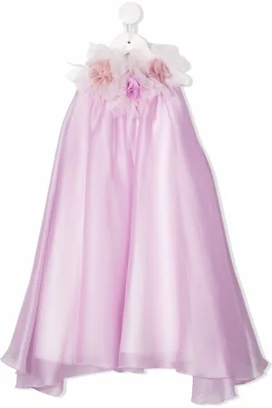 LA STUPENDERIA Ausgestelltes Kleid mit Blumenapplikation