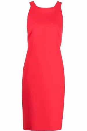 Moschino Trägerkleid mit überkreuzten Trägern
