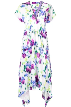 Kenzo Midikleid mit Blumen-Print