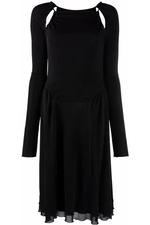 Salvatore Ferragamo Midikleid mit Cut-Outs
