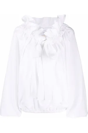 Patou Popeline-Bluse mit Puffärmeln