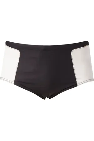 AMIR SLAMA Badeshorts mit Kontrasteinsätzen