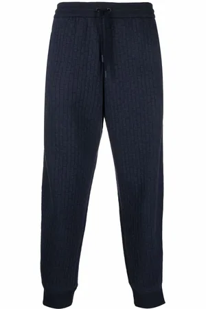 Giorgio Armani Gerippte Hose mit Streifen