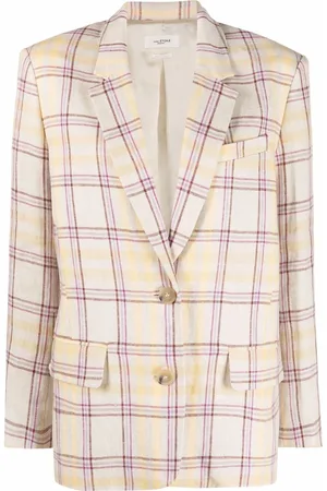 Marant Etoile Karierter Leinenblazer