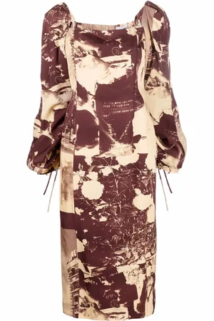 REJINA PYO Kleid mit eckigem Ausschnitt