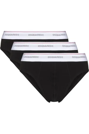Dsquared2 3er-Set Slips mit Logo-Bund