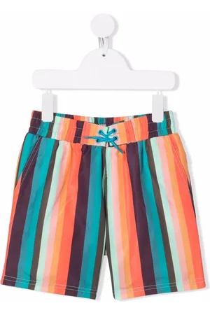 Paul Smith Gestreifte Badeshorts mit Kordelzug