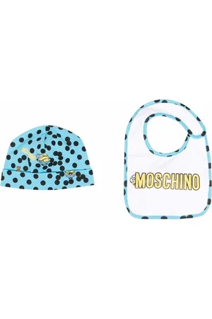 Moschino Hüte - Cartoon-print hat-bib set