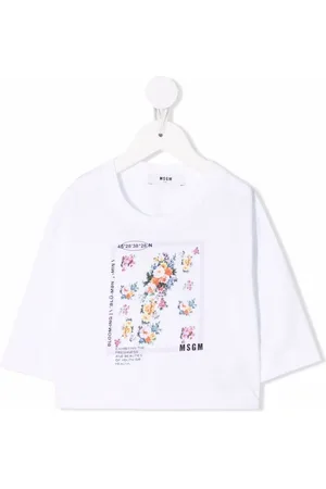 Msgm T-Shirt mit Blumen-Print