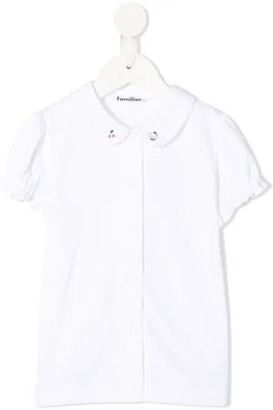 Familiar Bluse mit Wellenkanten