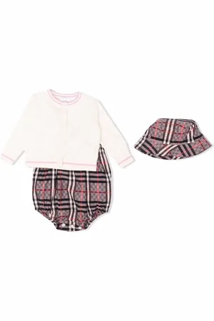 Burberry Strampler mit Karomuster