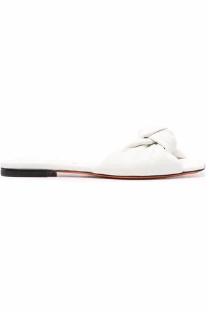 santoni Pantoletten mit Knotenriemen