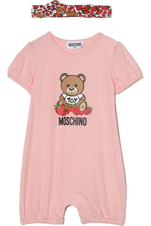 Moschino Strampler mit Erdbeeren-Print